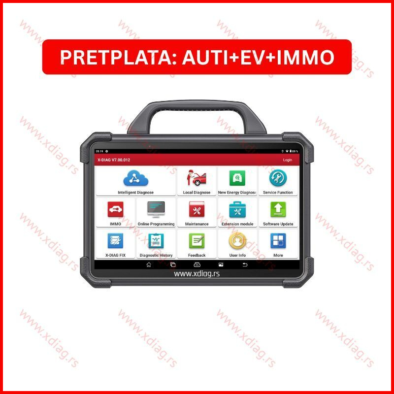 XDIAG: 12-mesečna licenca za AUTOMOBILE / EV / IMMO