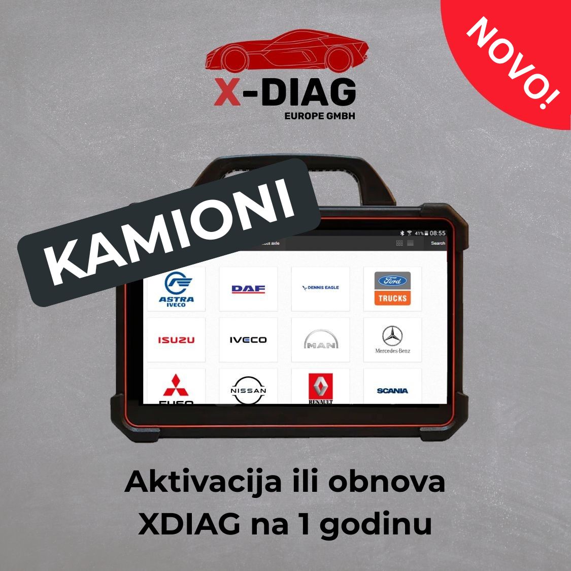 XDIAG: 12-mesečna licenca za Kamione